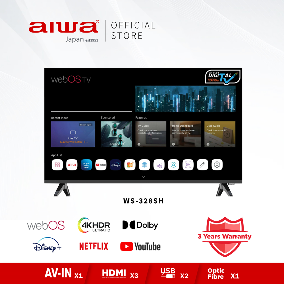 fs.quality brand po to.. aiwa 32 inch smart tv (japan made